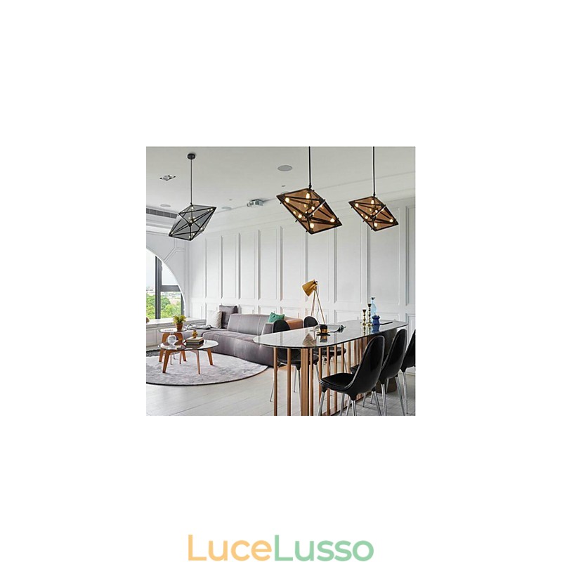 Lampadario in metallo tradizionale classico retrò elettroplaccato per designer