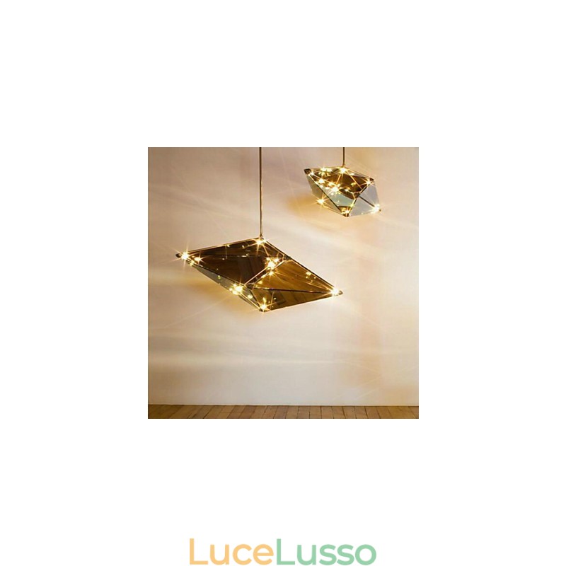 Lampadario in metallo tradizionale classico retrò elettroplaccato per designer