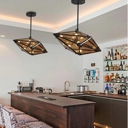 Lampadario in metallo tradizionale classico retrò elettroplaccato per designer