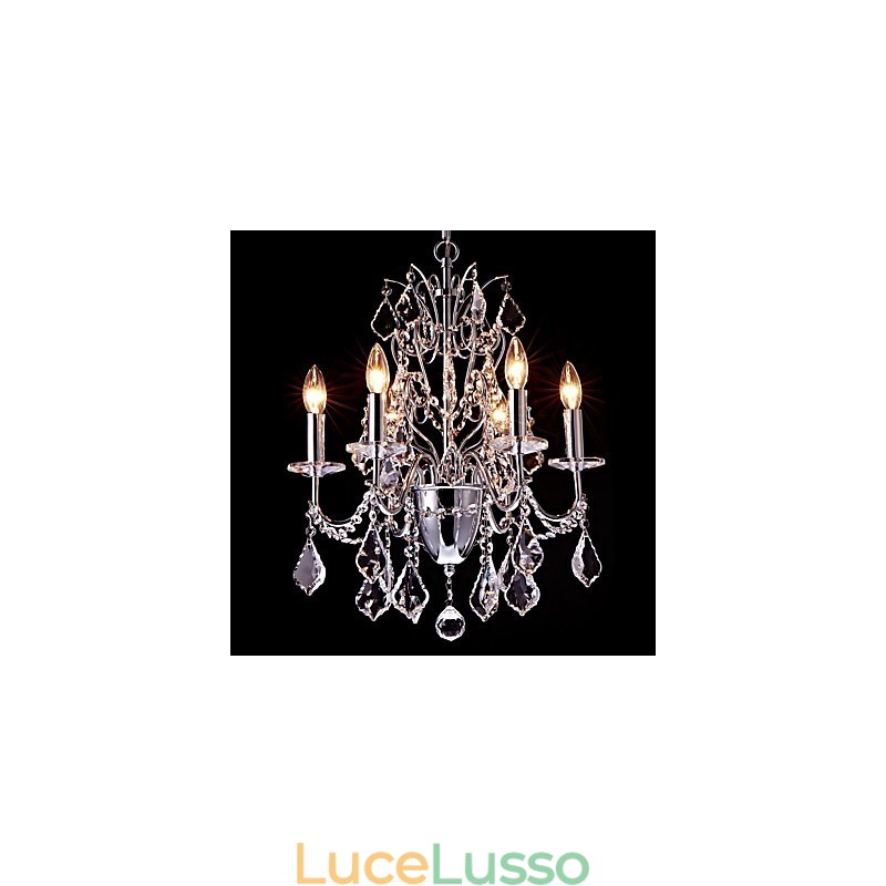 Moderno Contemporaneo Tradizionale Classico Country Cromo Caratteristica per Lampadario in Metallo Cristallo