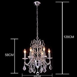 Moderno Contemporaneo Tradizionale Classico Country Cromo Caratteristica per Lampadario in Metallo Cristallo