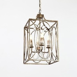 Lampadario europeo vintage in metallo americano industriale da loft con quattro luci, lampada a sospensione decorativa per interni