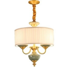 Lampadario tutto in rame Lampadario decorativo in giada