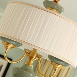Lampadario tutto in rame Lampadario decorativo in giada