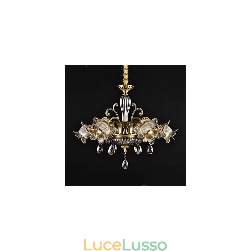 Dipinto rustico Lodge Caratteristica per designer Negozi interni in metallo Lampadario a 2 lampadine