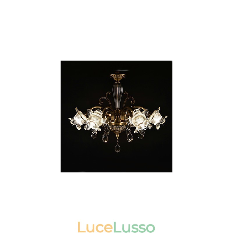 Dipinto rustico Lodge Caratteristica per designer Negozi interni in metallo Lampadario a 2 lampadine
