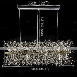 Caratteristica classica tradizionale elettroplaccata per lampadario in metallo di cristallo