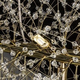 Caratteristica classica tradizionale elettroplaccata per lampadario in metallo di cristallo