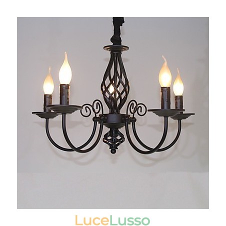 Moderno Contemporaneo Tradizionale Classico Vintage Retro Altri Caratteristica per Mini Stile Candela Stile Lampadario in Metallo Moderno Contemporaneo Tradizionale Classico Vintage Retro Altri Caratteristica per Mini Stile Candela Stile Lampadario in Metallo