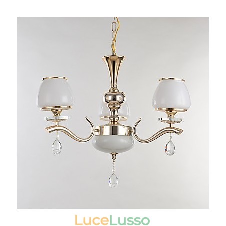 Caratteristica elettrolitica moderna e contemporanea per lampadario in metallo di cristallo Caratteristica elettrolitica moderna e contemporanea per lampadario in metallo di cristallo