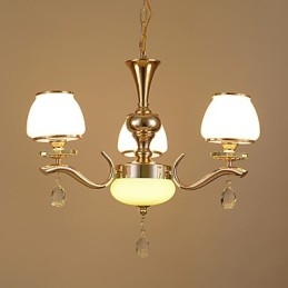 Caratteristica elettrolitica moderna e contemporanea per lampadario in metallo di cristallo