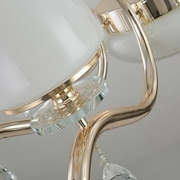 Caratteristica elettrolitica moderna e contemporanea per lampadario in metallo di cristallo