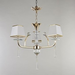 Caratteristica elettrolitica moderna e contemporanea per lampadario in metallo di cristallo