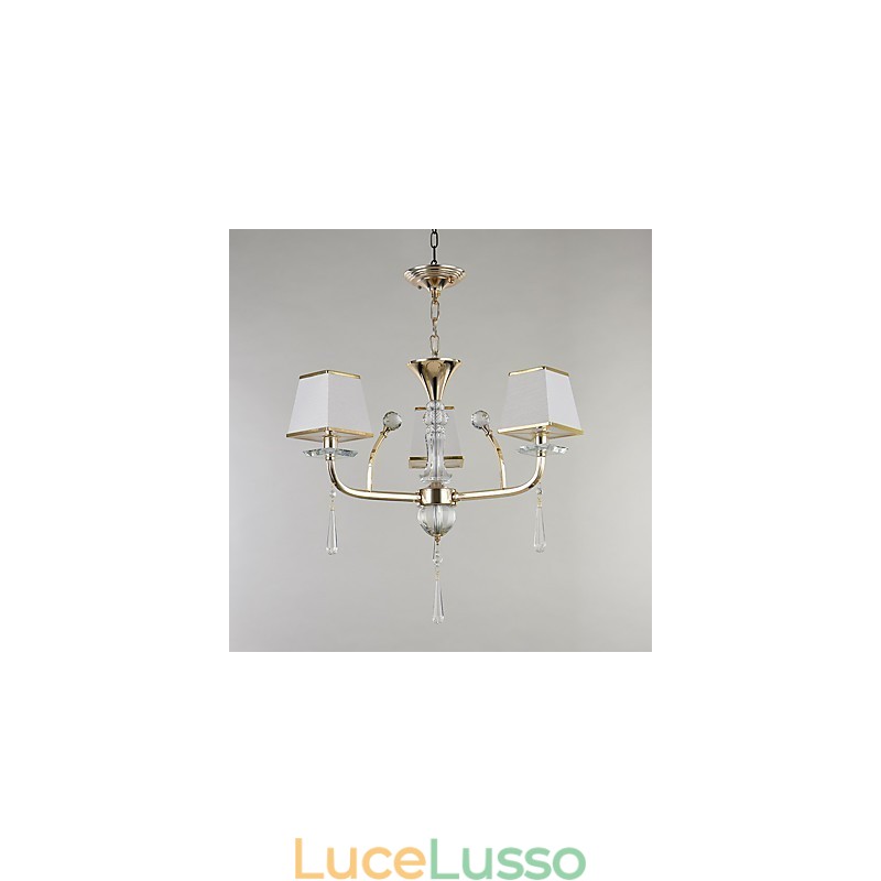 Caratteristica elettrolitica moderna e contemporanea per lampadario in metallo di cristallo