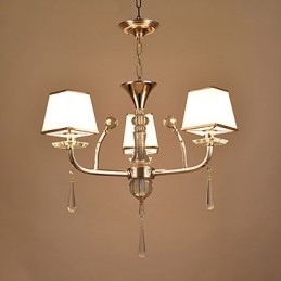 Caratteristica elettrolitica moderna e contemporanea per lampadario in metallo di cristallo