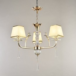 Caratteristica elettrolitica moderna e contemporanea per lampadario in metallo di cristallo