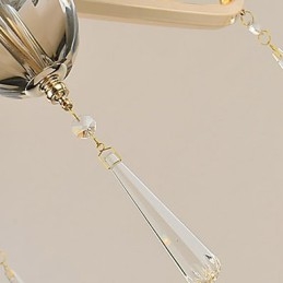 Caratteristica elettrolitica moderna e contemporanea per lampadario in metallo di cristallo