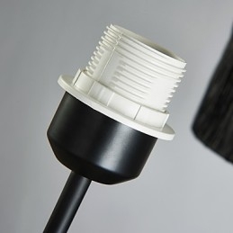 Lampadario classico tradizionale a 3 luci con paralume in tessuto semplice
