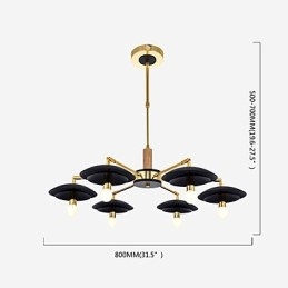 Lampadario personalizzato a 6 luci