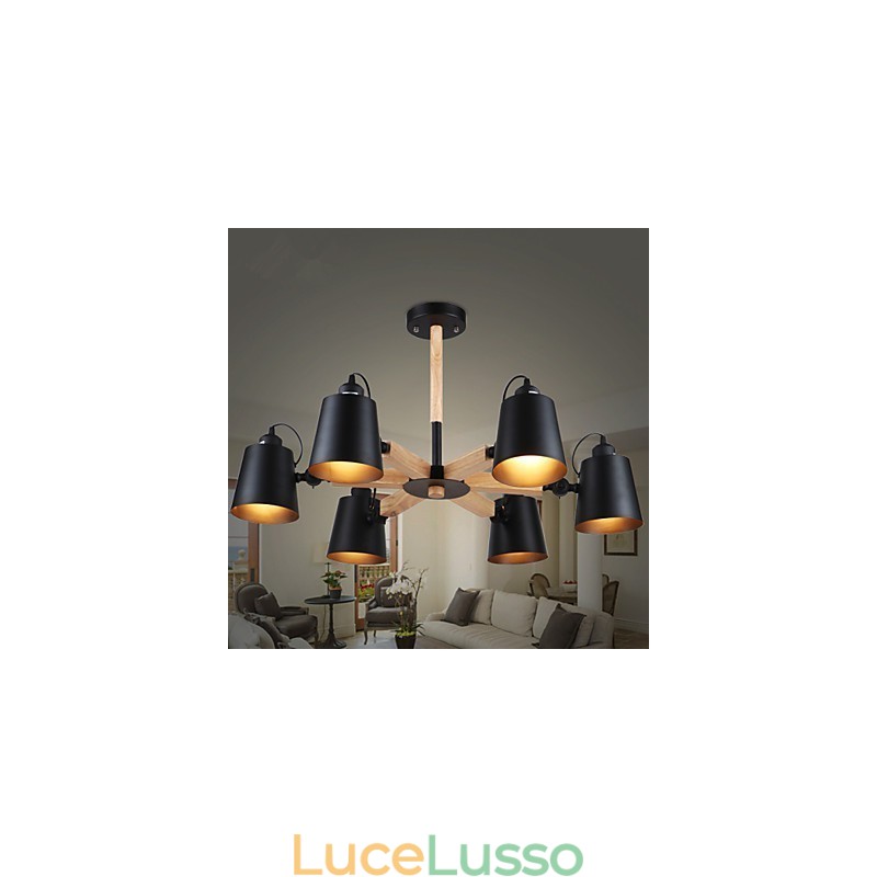 Lampadario Mini Stile Moderno Contemporaneo Metallo