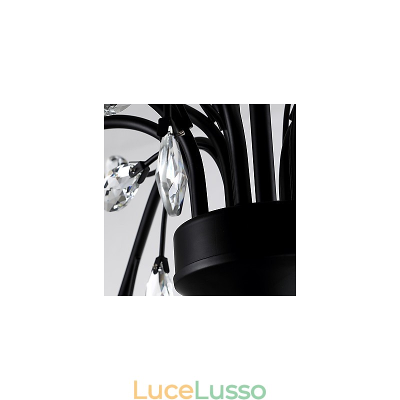 Lampadario di cristallo a 12 luci, moderno, contemporaneo, tradizionale, classico, vintage, retrò, country, dipinto, caratteristica