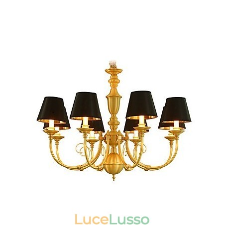 Lampadario tradizionale classico country in ottone caratteristica per mini stile metallo 8 lampadine Lampadario tradizionale classico country in ottone caratteristica per mini stile metallo 8 lampadine