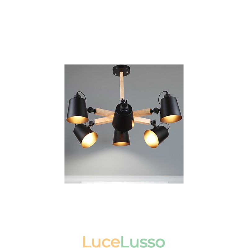 Lampadario Mini Stile Moderno Contemporaneo Metallo