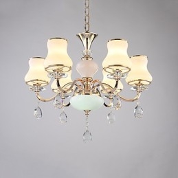 Lampadario moderno contemporaneo elettroplaccato caratteristica per cristallo metallo