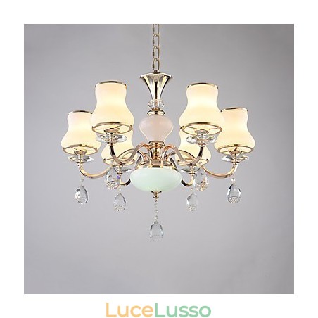 Lampadario moderno contemporaneo elettroplaccato caratteristica per cristallo metallo Lampadario moderno contemporaneo elettroplaccato caratteristica per cristallo metallo