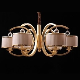 Lampadario moderno contemporaneo in metallo bronzo