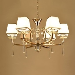 Lampadario moderno contemporaneo elettroplaccato caratteristica per cristallo metallo