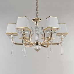 Lampadario moderno contemporaneo elettroplaccato caratteristica per cristallo metallo