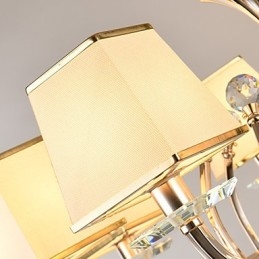 Lampadario moderno contemporaneo elettroplaccato caratteristica per cristallo metallo