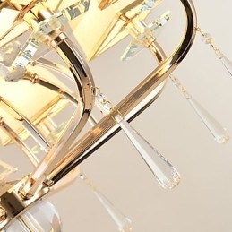 Lampadario moderno contemporaneo elettroplaccato caratteristica per cristallo metallo