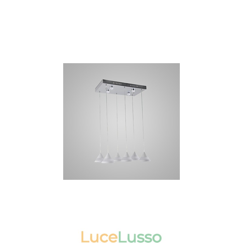 Lampada a sospensione moderna contemporanea in acrilico