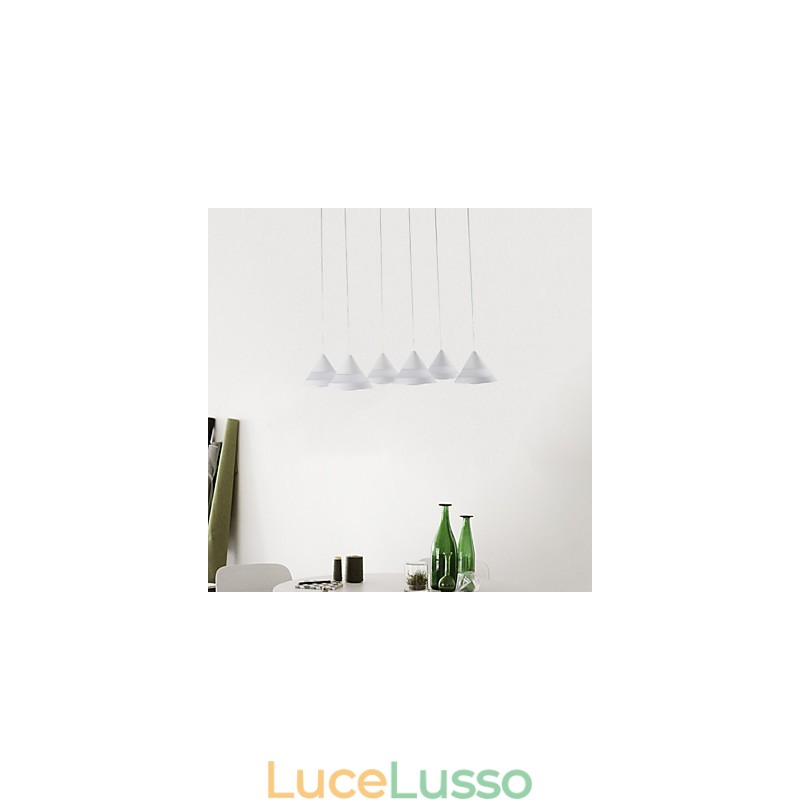 Lampada a sospensione moderna contemporanea in acrilico