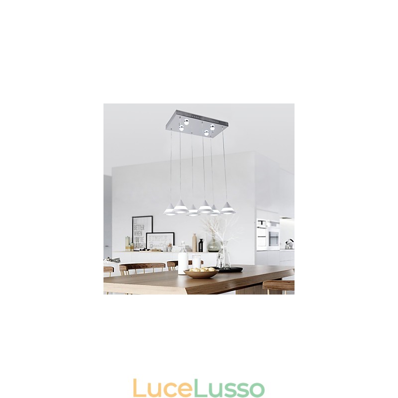 Lampada a sospensione moderna contemporanea in acrilico