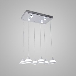 Lampada a sospensione moderna contemporanea in acrilico