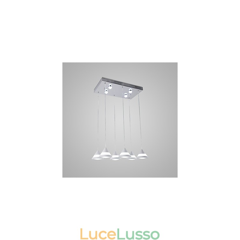 Lampada a sospensione moderna contemporanea in acrilico