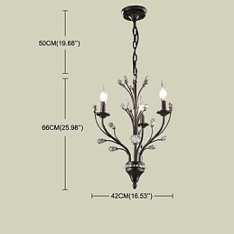 Moderno Contemporaneo Tradizionale Classico Rustico Lodge Vintage Retro Lanterna Paese Globo Dipinto Caratteristica per Lampadario di Cristallo