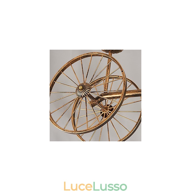 Rustic Lodge Vintage Retro Country Globe Painting Caratteristica per Mini Style Designers Lampadario in metallo