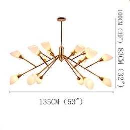 Lampadario pastorale semplice e atmosferico nordico Lampadario creativo per hall