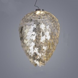 Lanterna classica tradizionale elettroplaccata caratteristica per lampadario in metallo in stile mini