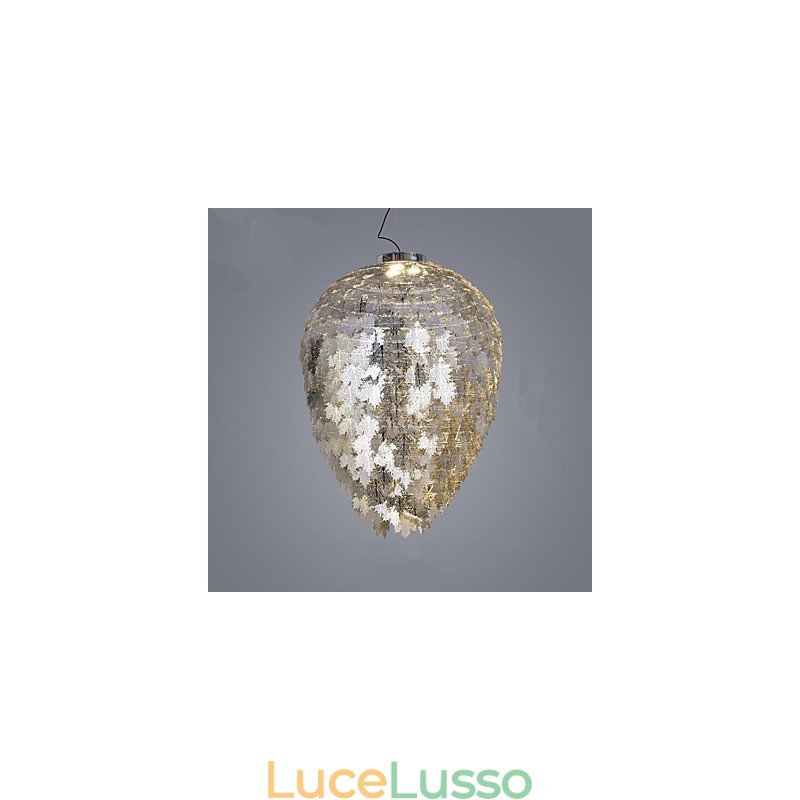 Lanterna classica tradizionale elettroplaccata caratteristica per lampadario in metallo in stile mini