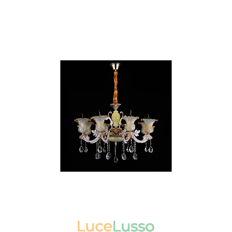 Moderno Contemporaneo Tradizionale Classico Lega di Zinco Caratteristica per Cristallo Mini Stile Lampadario in Metallo