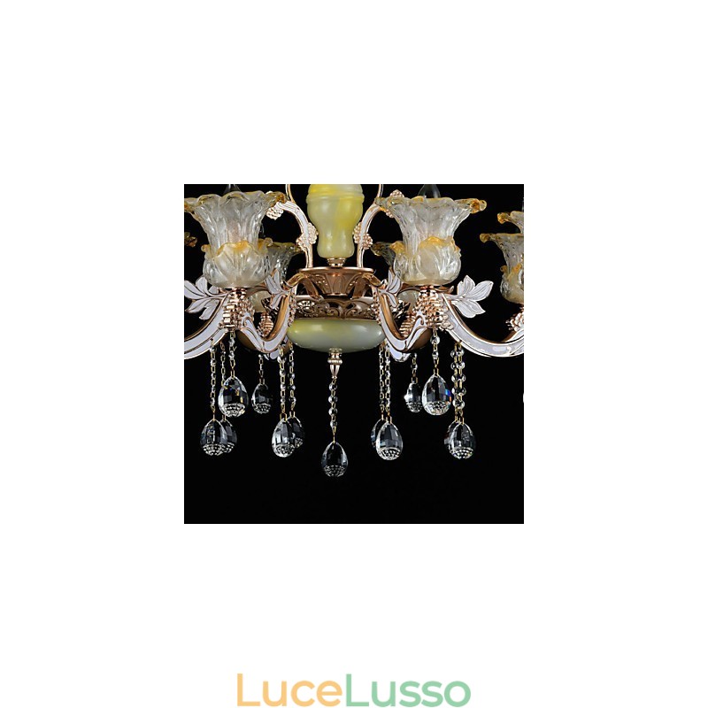 Moderno Contemporaneo Tradizionale Classico Lega di Zinco Caratteristica per Cristallo Mini Stile Lampadario in Metallo