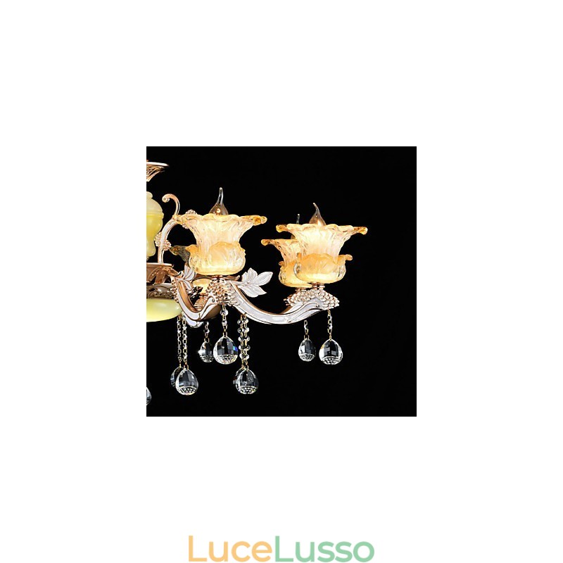 Moderno Contemporaneo Tradizionale Classico Lega di Zinco Caratteristica per Cristallo Mini Stile Lampadario in Metallo