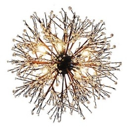 Lampadario moderno Firework Vintage in ferro battuto con 8 luci Lampadario a sospensione a isola Illuminazione a soffitto