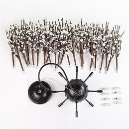 Lampadario moderno Firework Vintage in ferro battuto con 8 luci Lampadario a sospensione a isola Illuminazione a soffitto