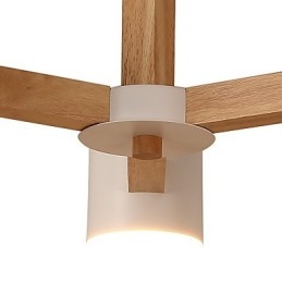 Lampadario a 3 luci moderno contemporaneo tradizionale classico vintage country legno caratteristica per legno